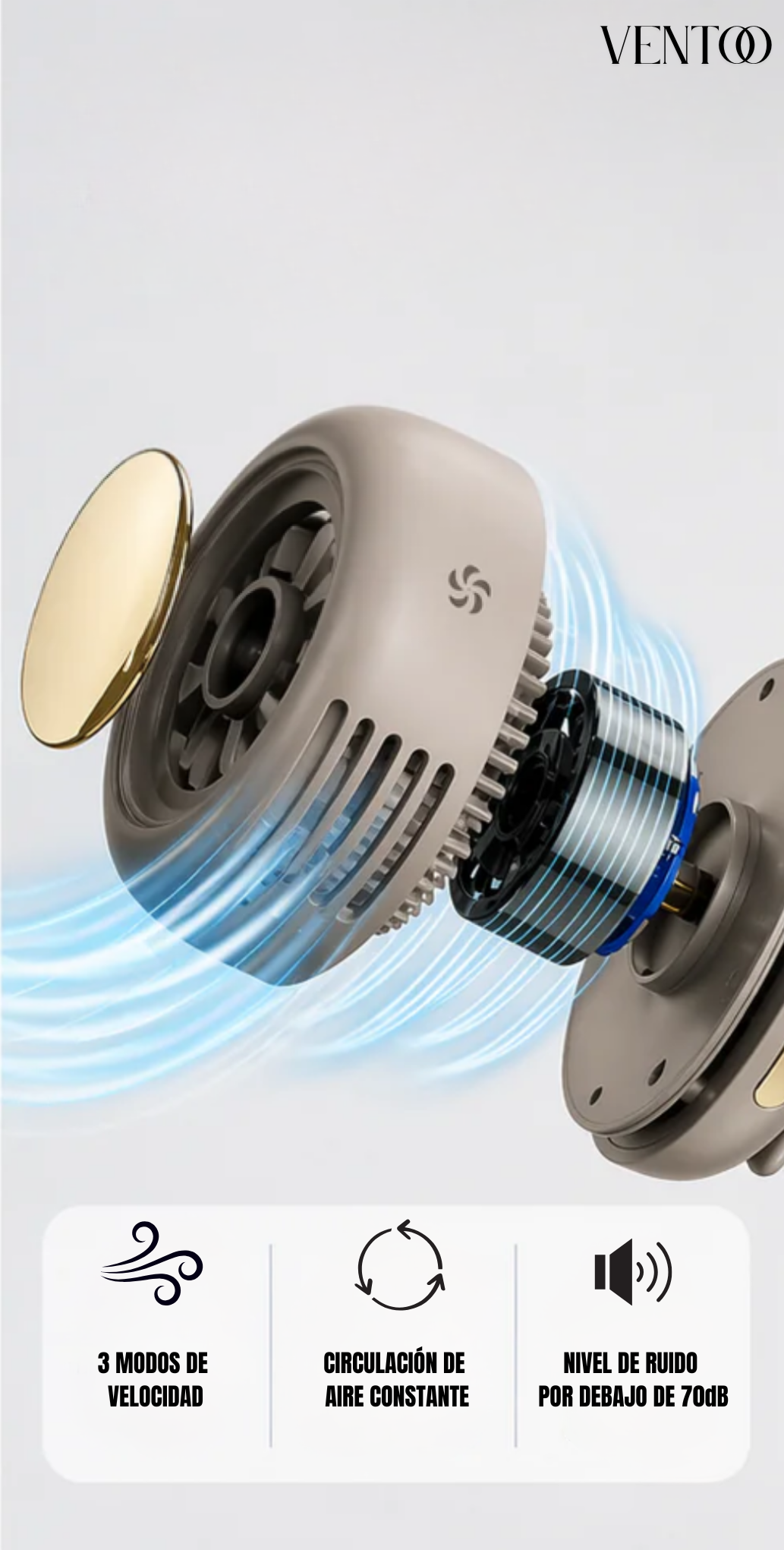 VENTOO – Miniventilador Personal con Clip