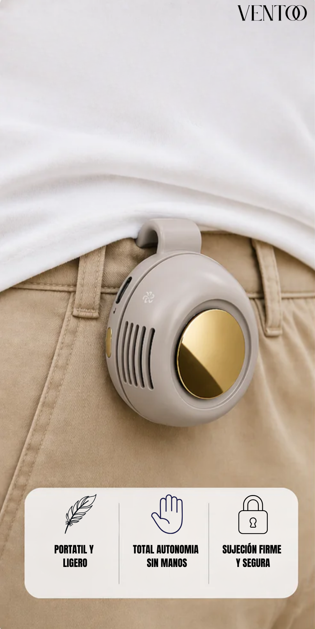 VENTOO – Miniventilador Personal con Clip