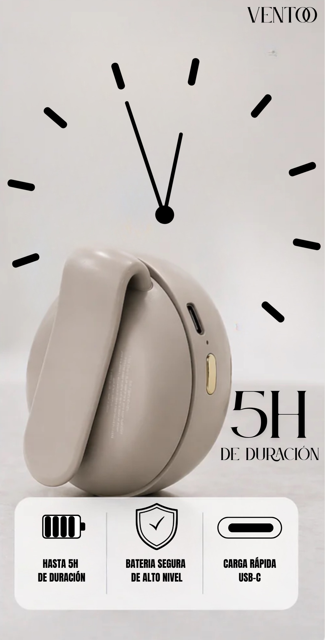 VENTOO – Miniventilador Personal con Clip